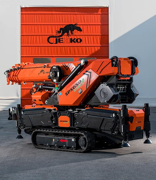 Jekko SPX 650 spider crane - 5,000 kg max load, 23.6m height, Saudi Arabia
