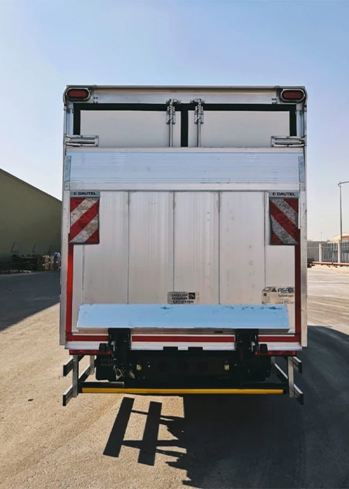 Dautel tail lifter on truck - Asad Tech Saudi Arabia project