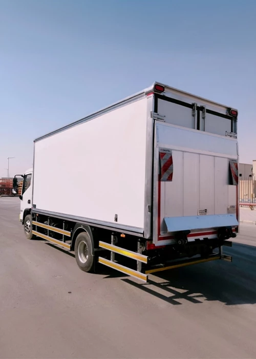 Tail lift installation - Asad Tech logistics fleet Saudi Arabia